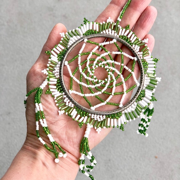 Beautifully Crafted Beaded Dream Catcher Ornament - Picture 10 of 12